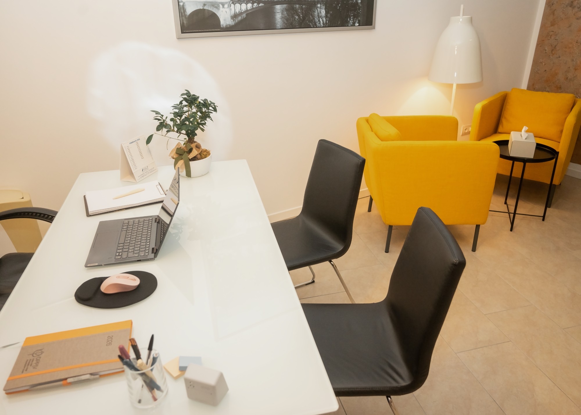 Foto degli interni dello spazio di psicologia dove riceve Valentina Gaudenzi Psicologa