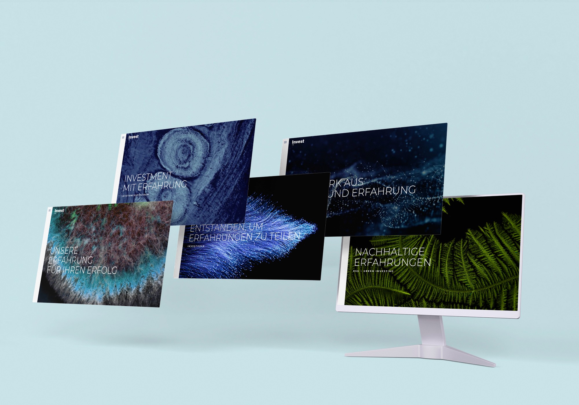 Übersicht Website Invest AG