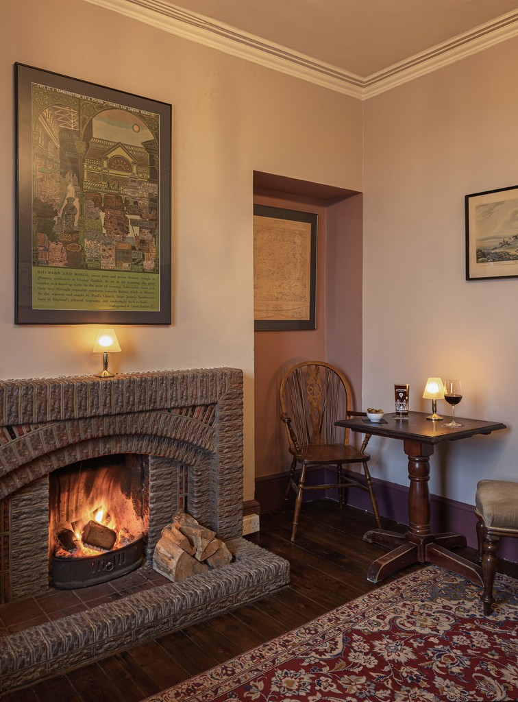 Open fire warming room