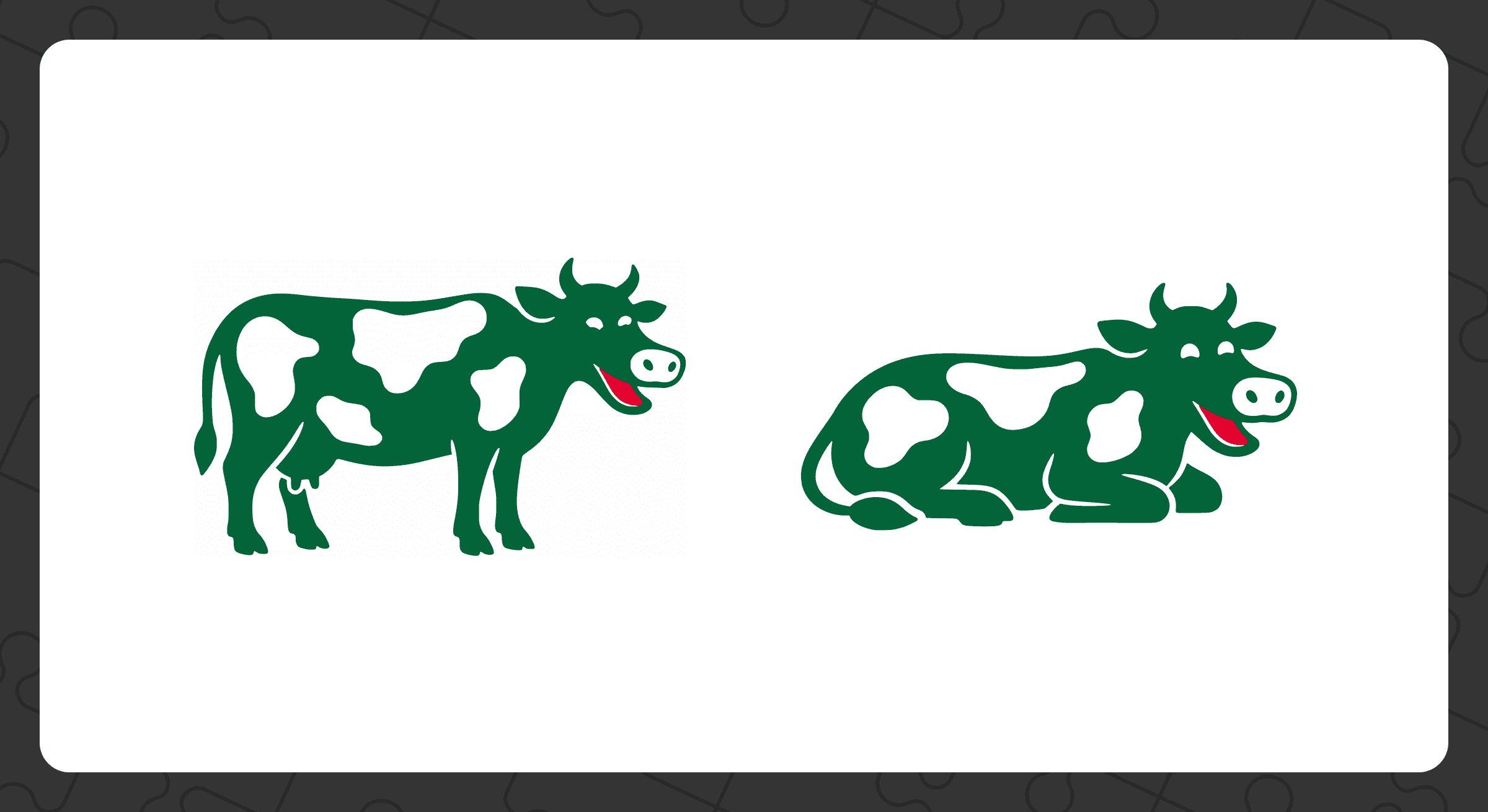 Lacoste Green Cow Mascot