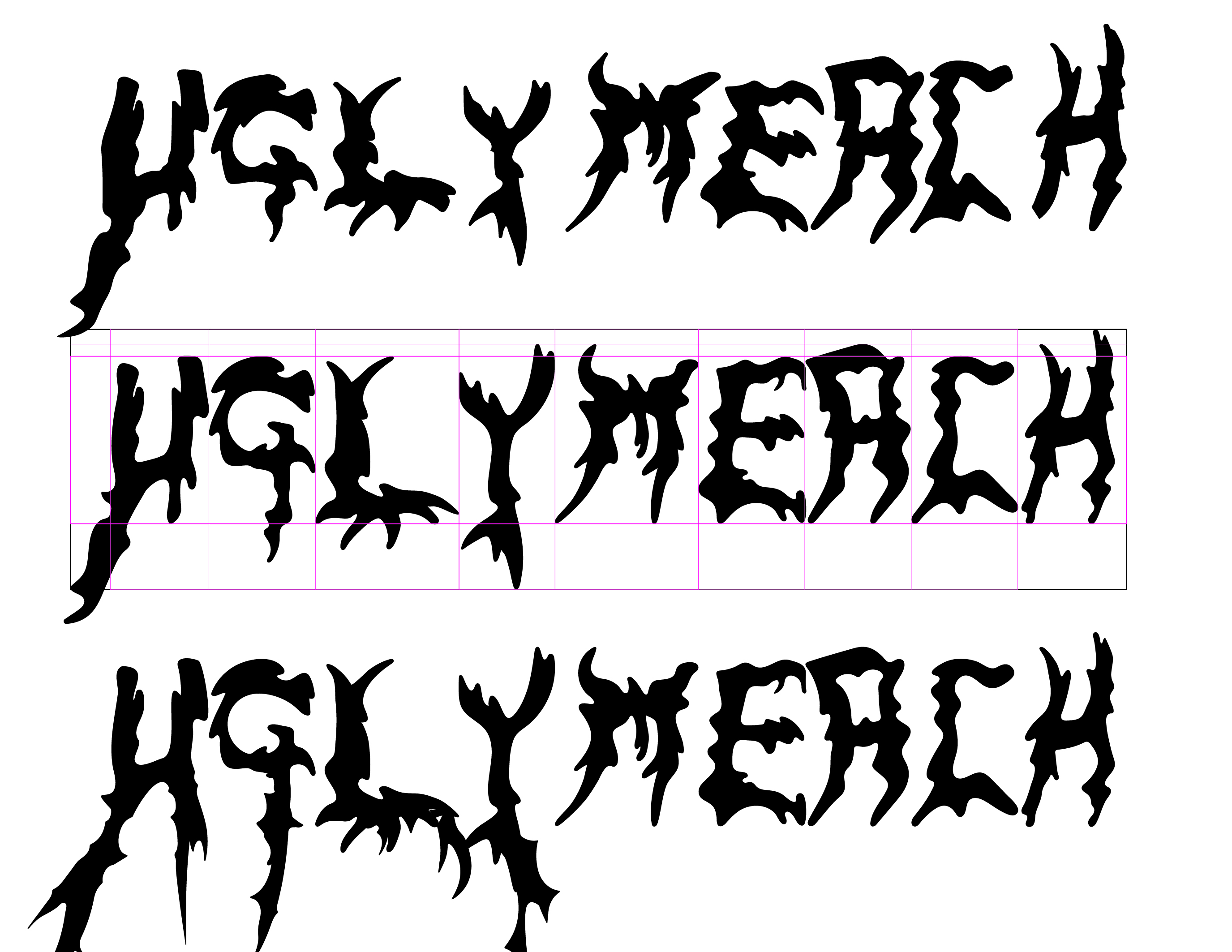 Ugly Merch logo variación