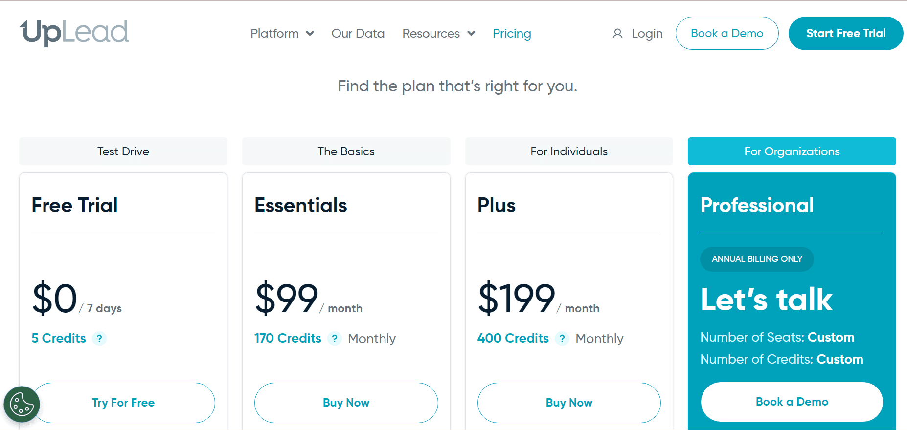 UpLeUpLead Pricingad Pricing