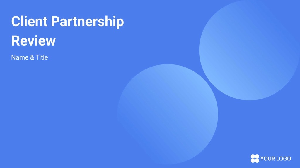 Client partnership review template