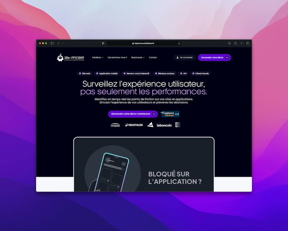 site multipage agence 2be-fficient