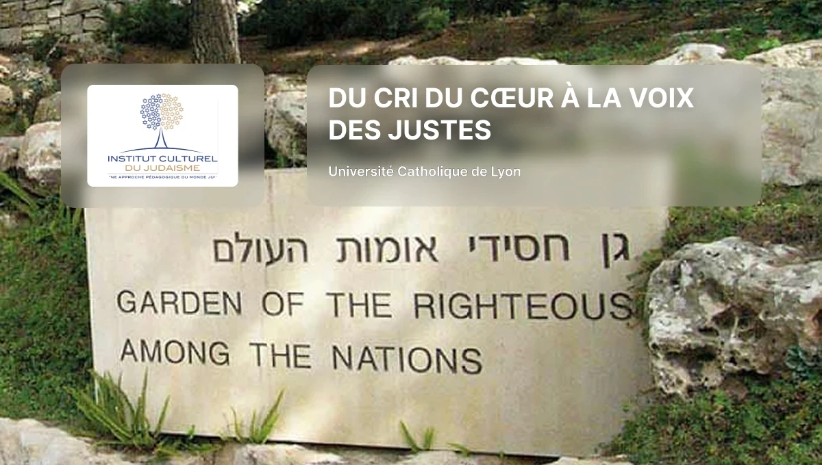 'Du cri du cœur à la voix des Justes' à l'UCLY