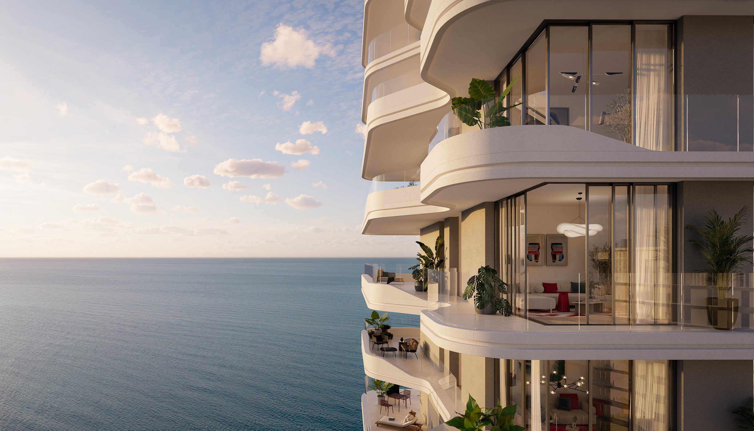 Rosso Bay Residences Balconies