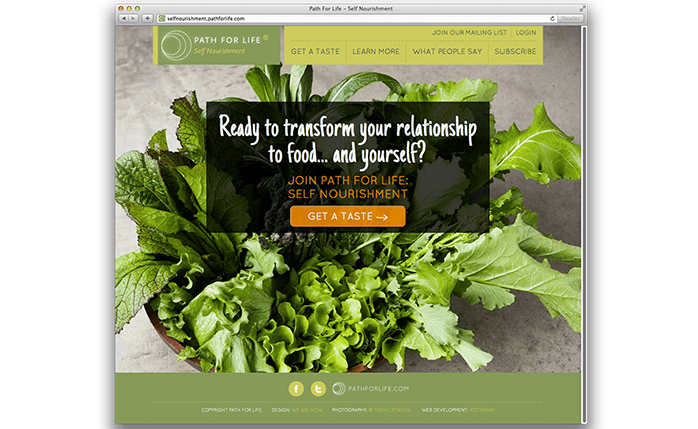 path for life website screenshot