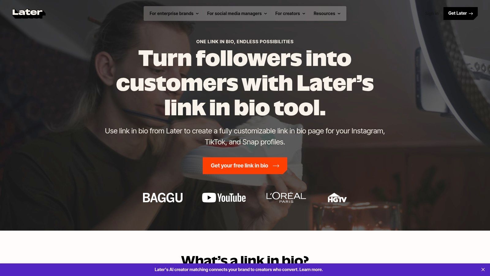 Later – Link in Bio