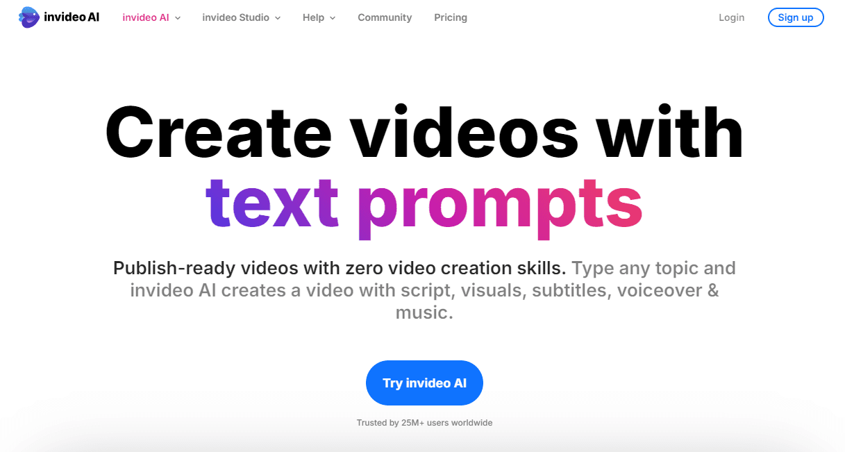 Invideo - Best Short Form Video Editor