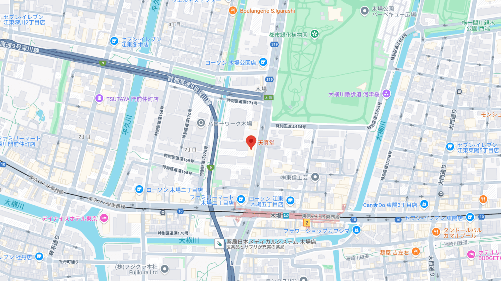 株式会社天真堂の所在地