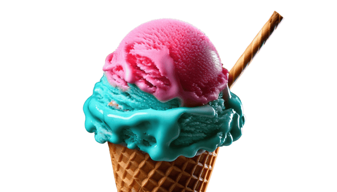 Pink And Blue IceCream