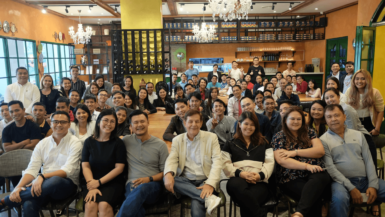 Team of Happy Workers at Mama Lou's Restaurant, Philippines