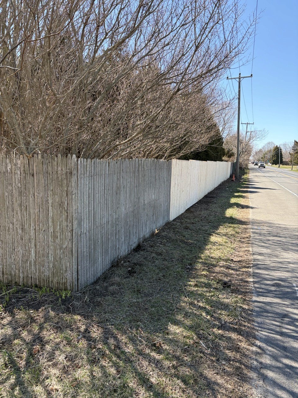 Completed privacy fence and screen