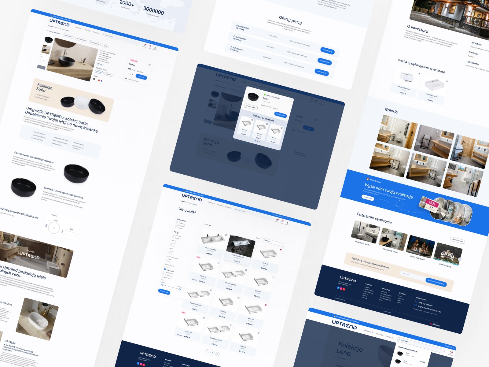 Other pages screens