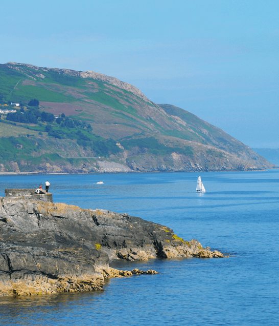 Sail boat off the coast | Lorrin Lodge | Rathnew Co Wicklow
