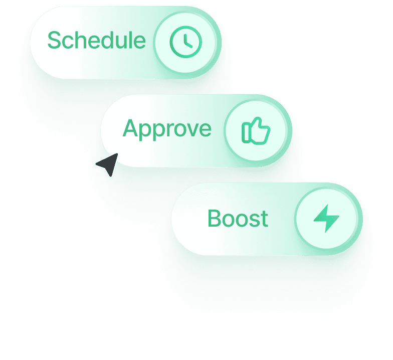 Auto Schedule, Approve & Boost