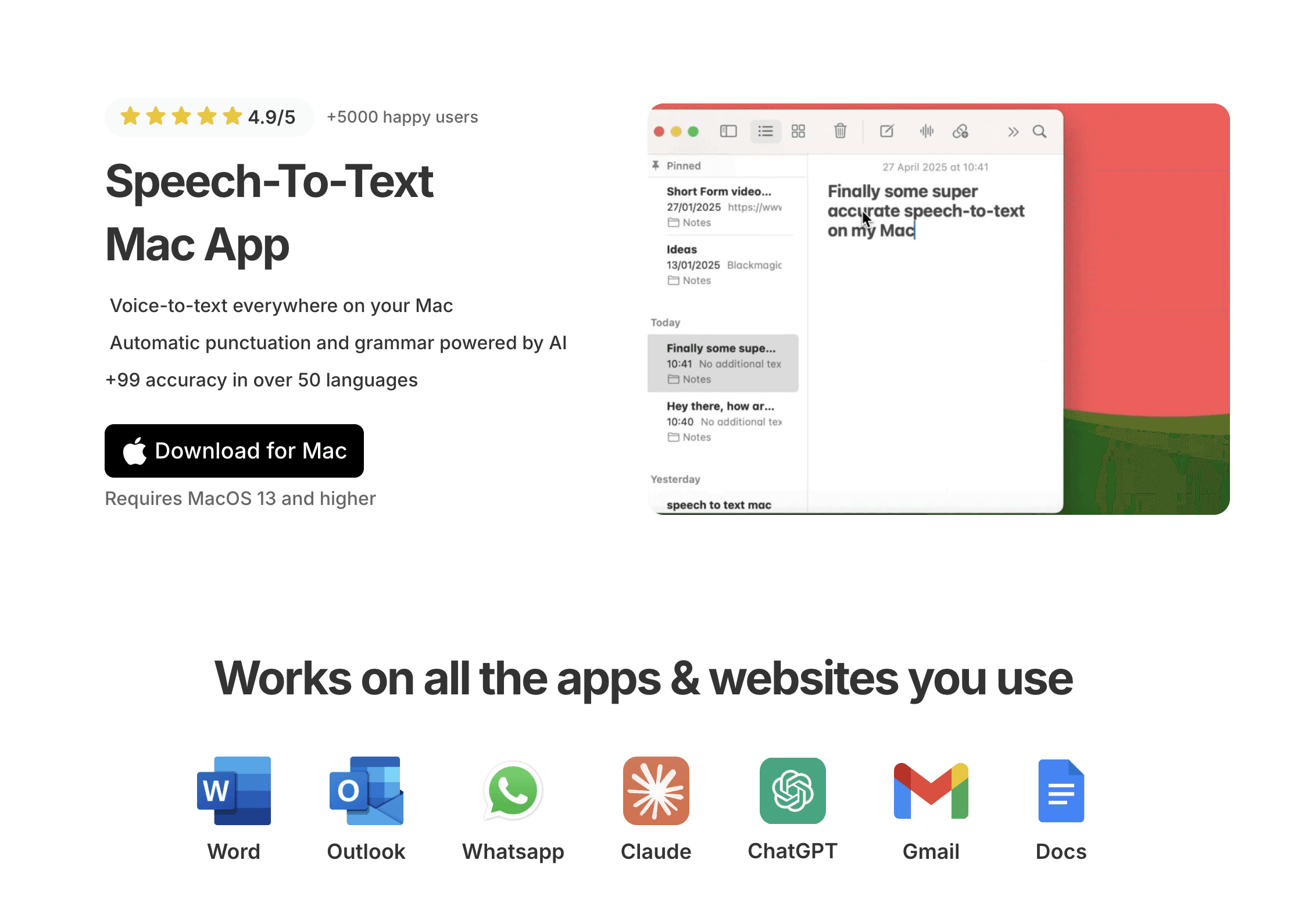 Voicy Speech To Text