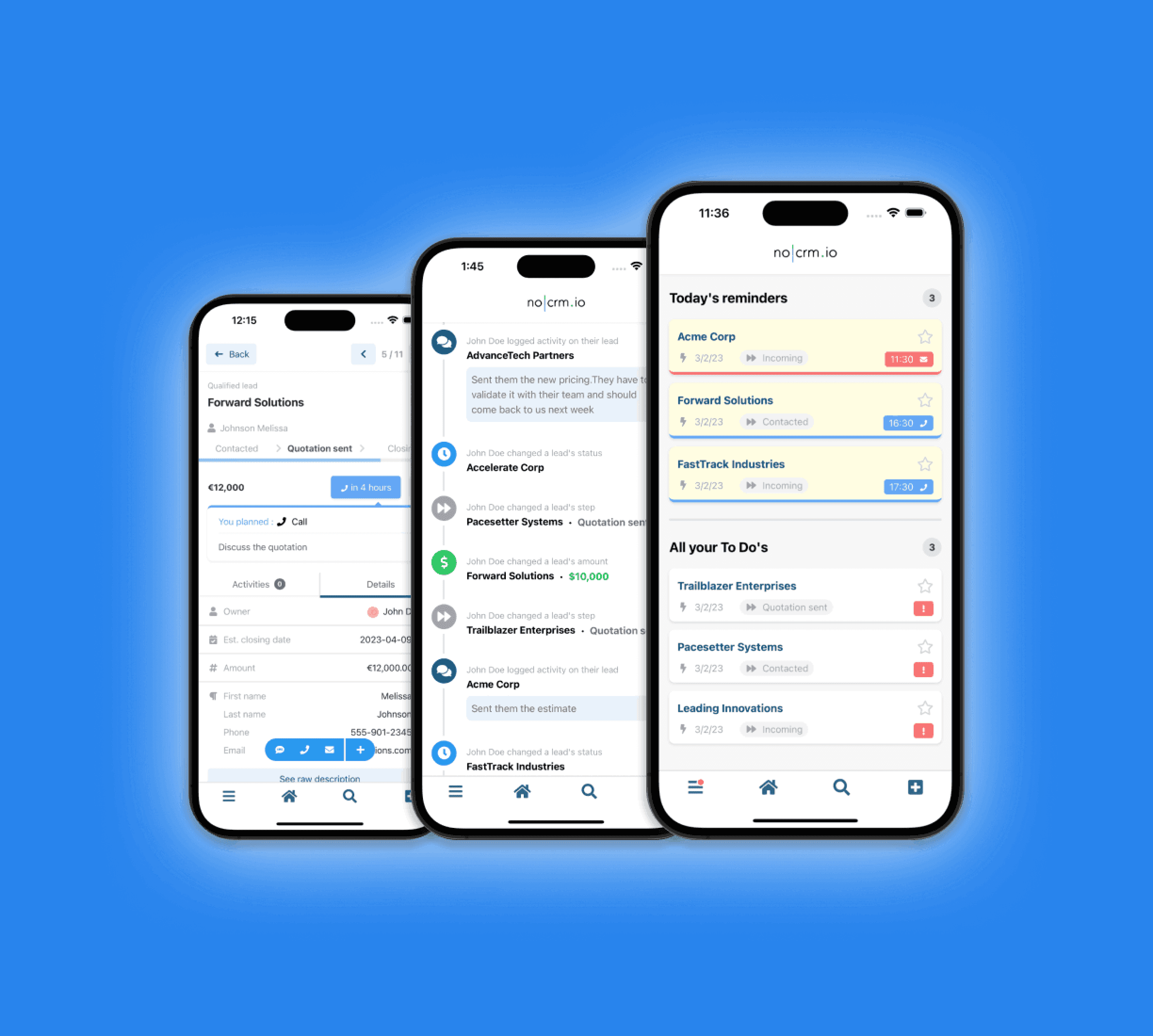 Key Features of noCRM.io:of noCRM.io: Integrations