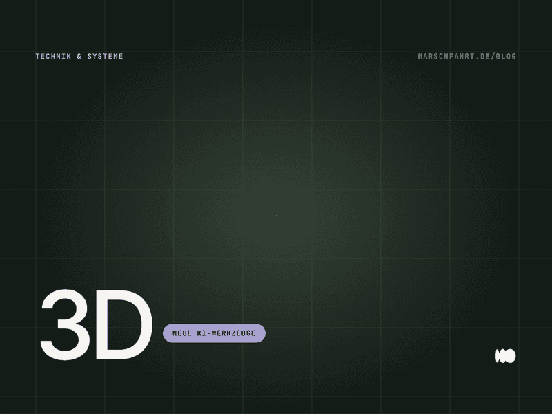 Titelbild zum Beitrag: 3D im Web: was sich mit den neuen KI-Werkzeugen gerade verändert