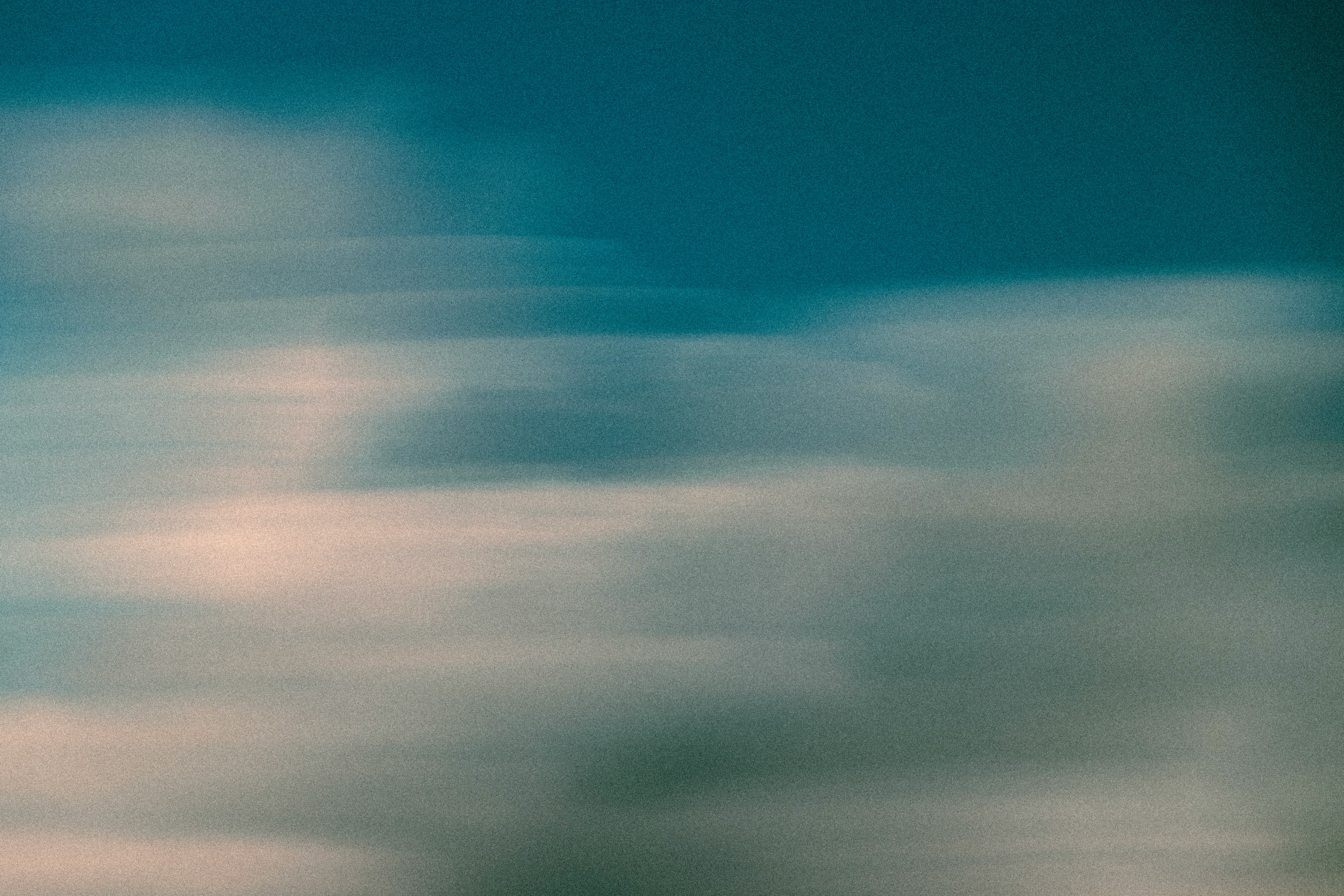 Painted clouds and sea
