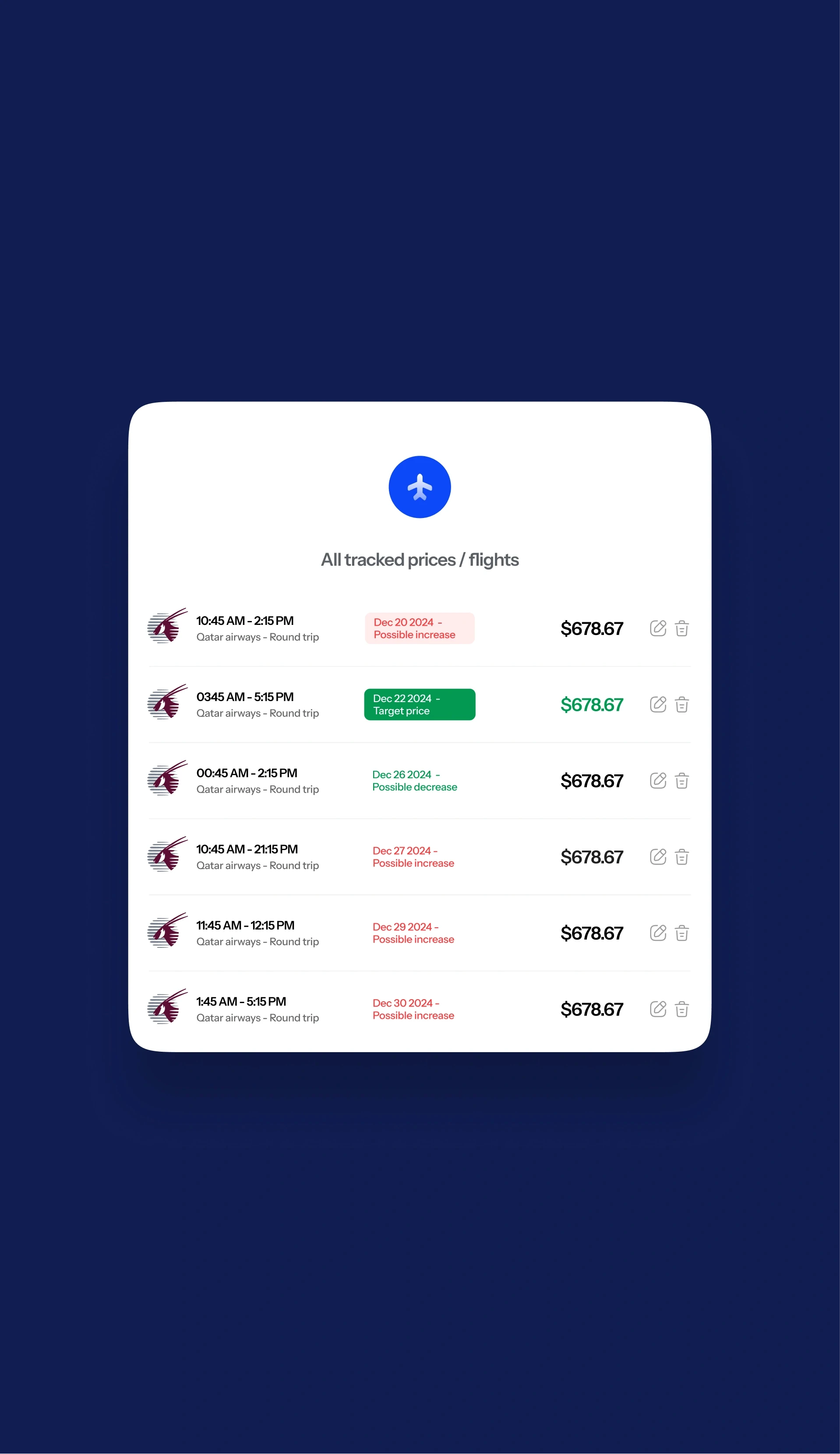 Flight Tracker web app