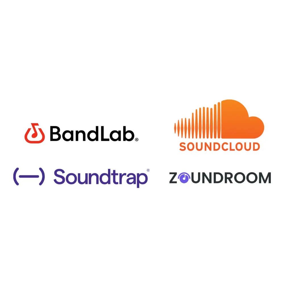 logos de apps musicales con funciones sociales