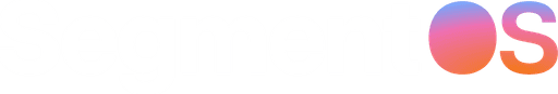 The SegmentOS logo, featuring 'Segment' in white text and 'OS' in a vibrant color gradient.