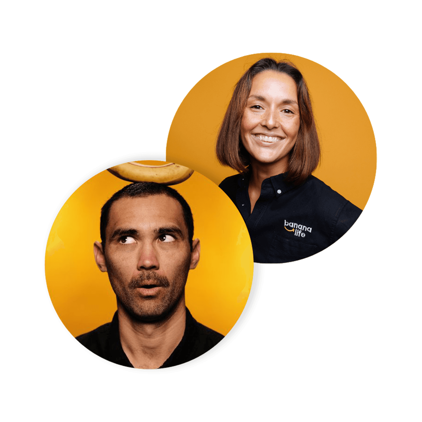 Andy & Vid headshots from Banana Life
