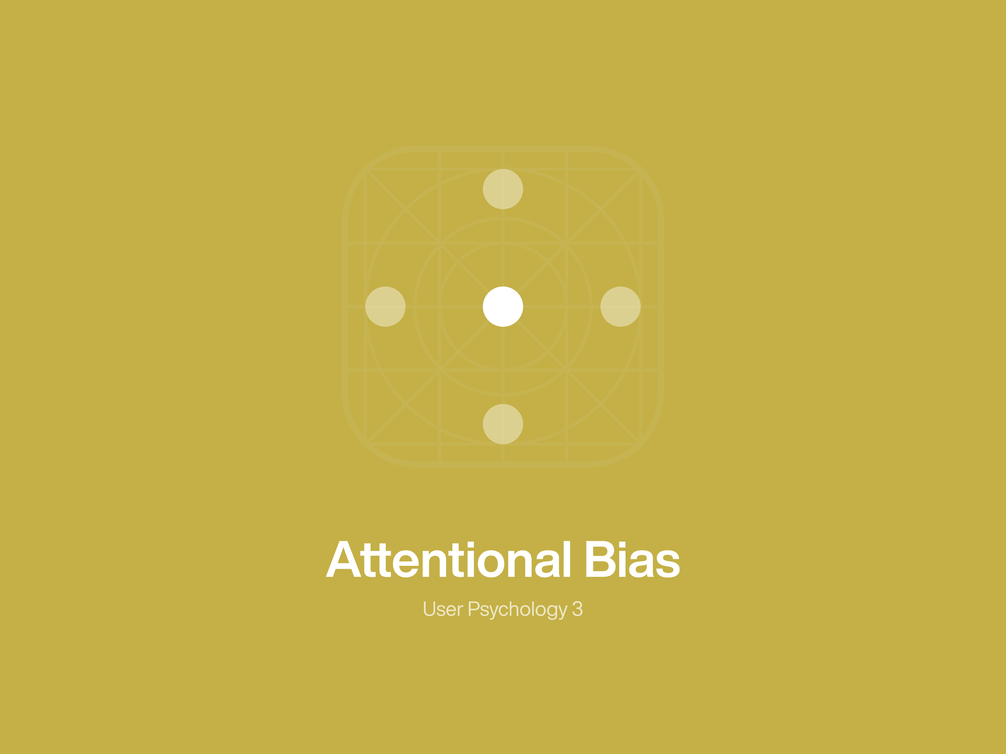 Attentional bias icon from user psychology 3