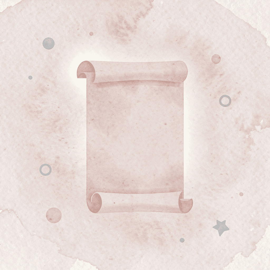 Arabic scroll icon representing the word Allah