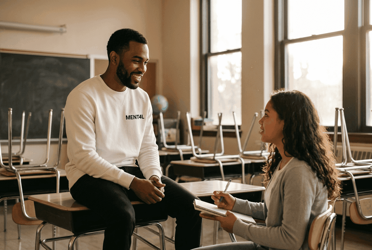Jeugdcoach begeleidt leerling op school bij gedrag en leeruitdagingen