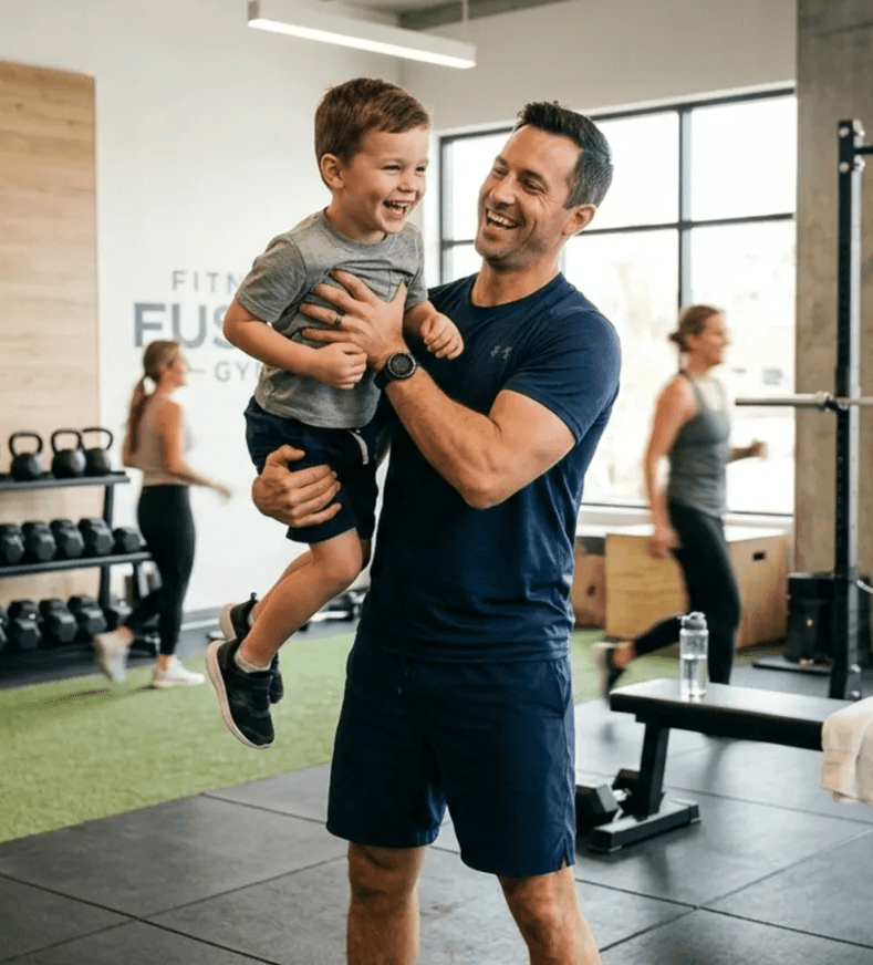 Dads lift free at big tex for fathers day poster