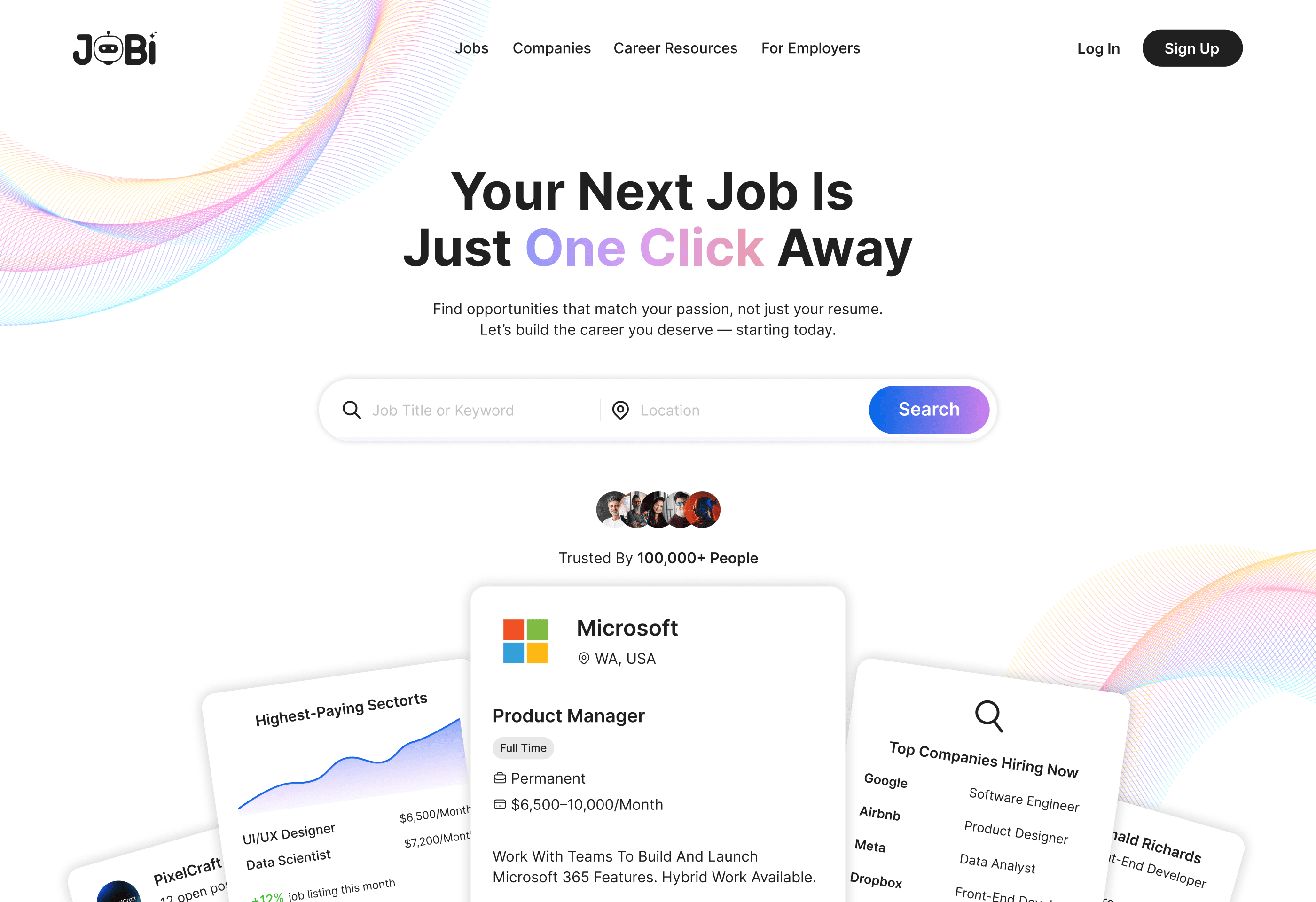 LensRef Hero section