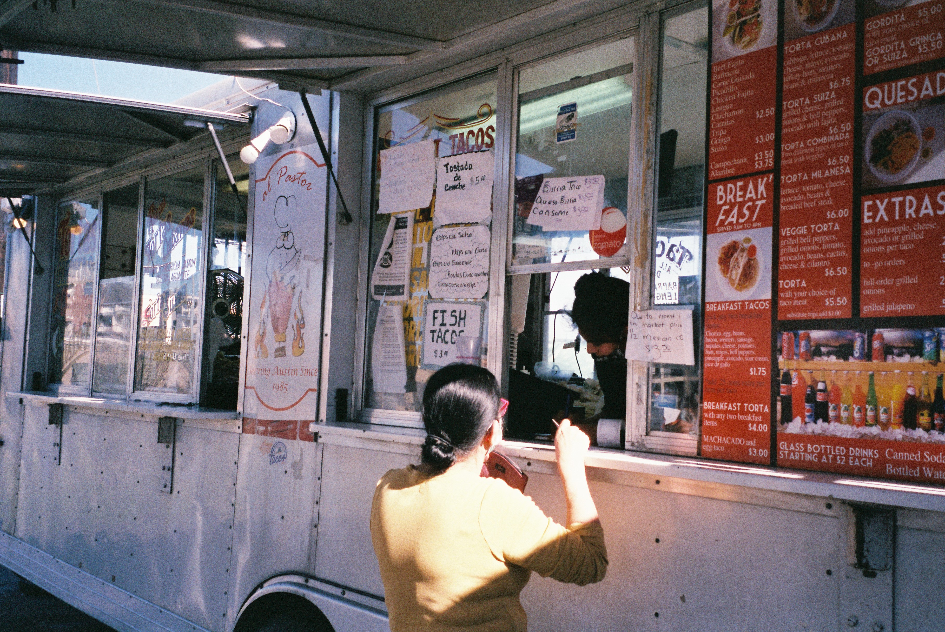 a person standing in front of a building