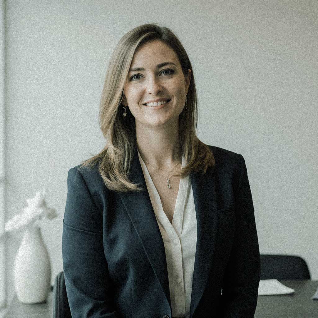 Consultant professional posing and smiling to the camera.