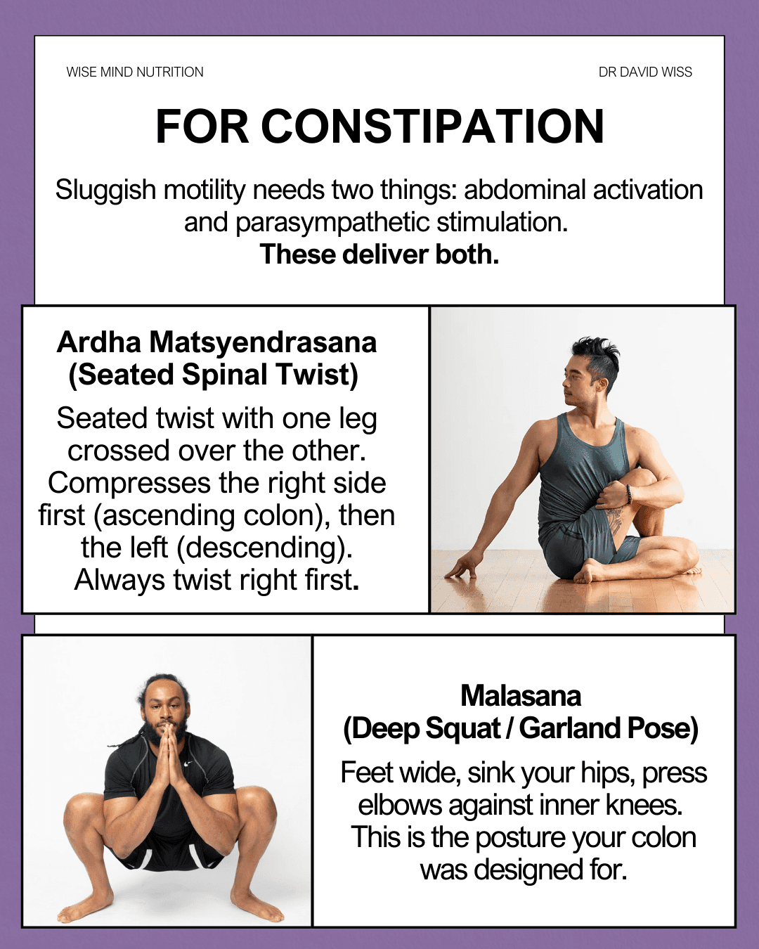 Yoga poses for constipation