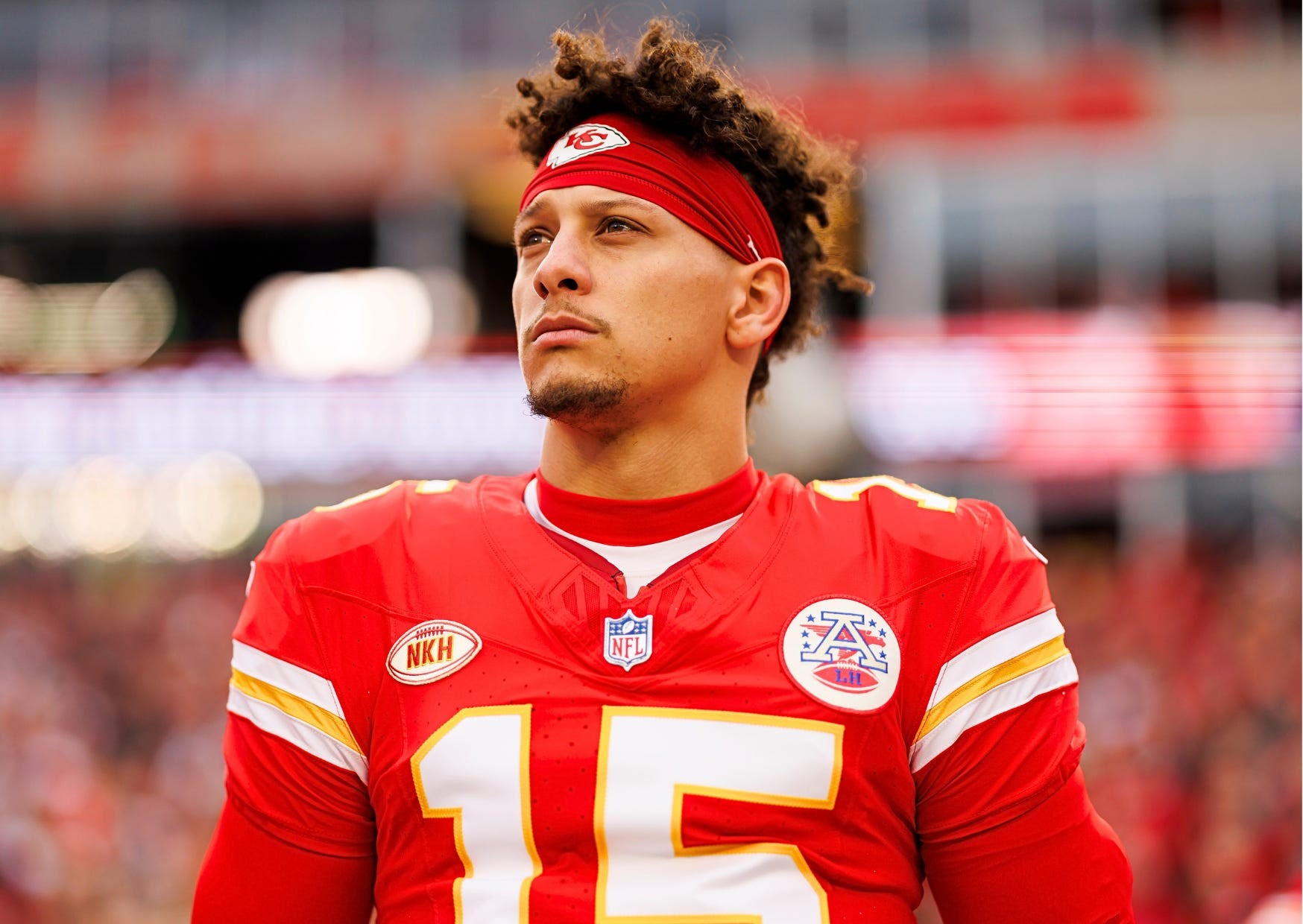 Patrick Mahomes via Ryan Kang/Getty Images
