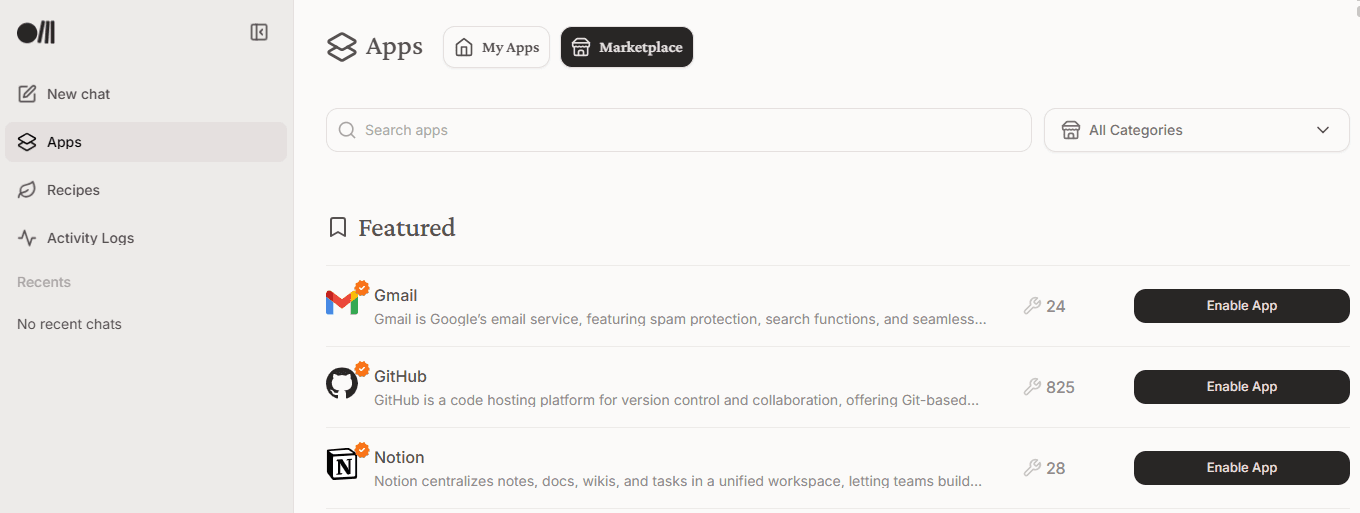 marketplace rube dashboard