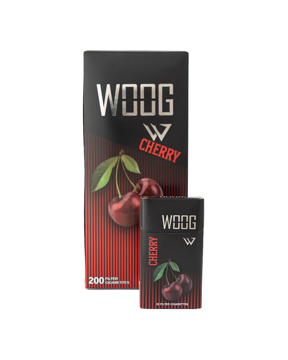 Woog Cherry cigarette pack.
