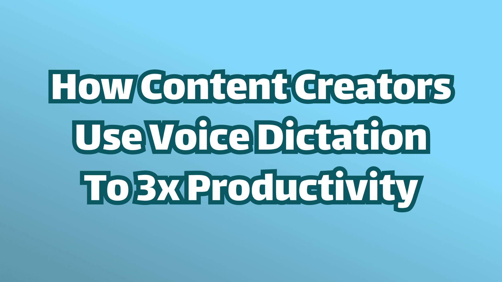 カバー画像: コンテンツクリエーターが音声入力アプリを使用して生産性を3倍にする方法