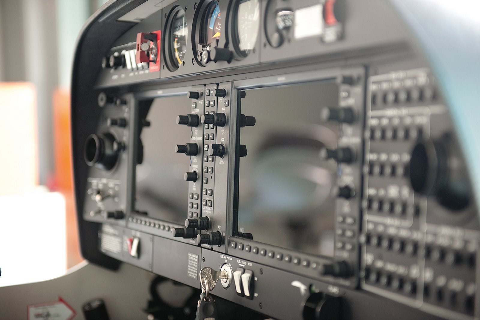 Diamond DA-40 aircraft with G1000 glass cockpit at Coeur d'Alene Airport Idaho