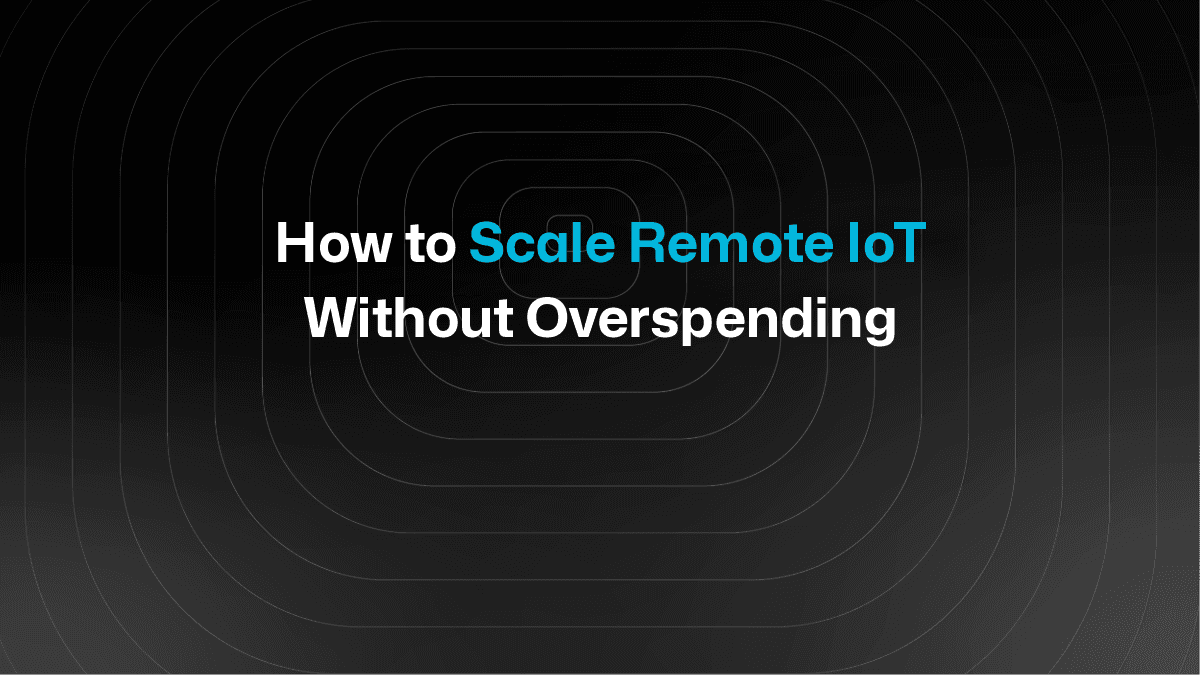 Run Remote IoT Without Breaking the Budget