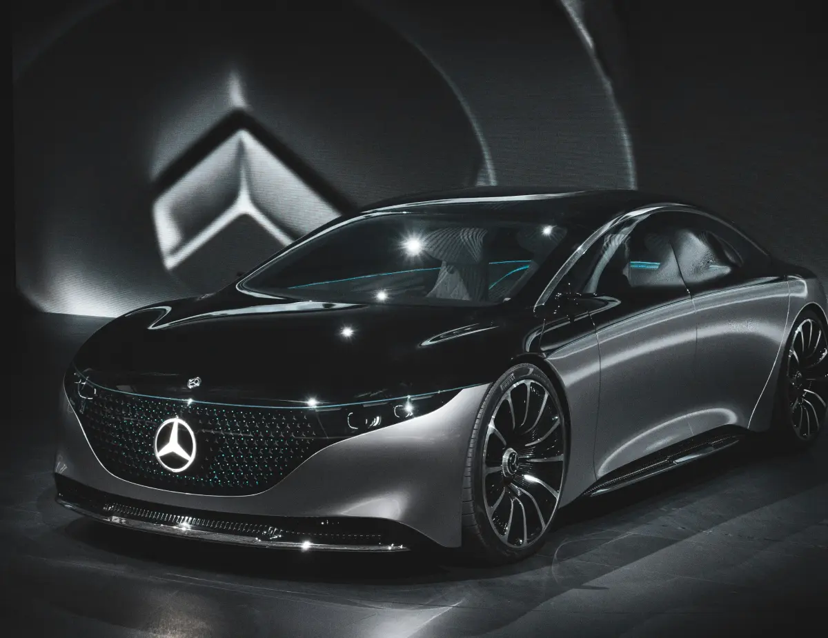 black Mercedes-Benz concept car