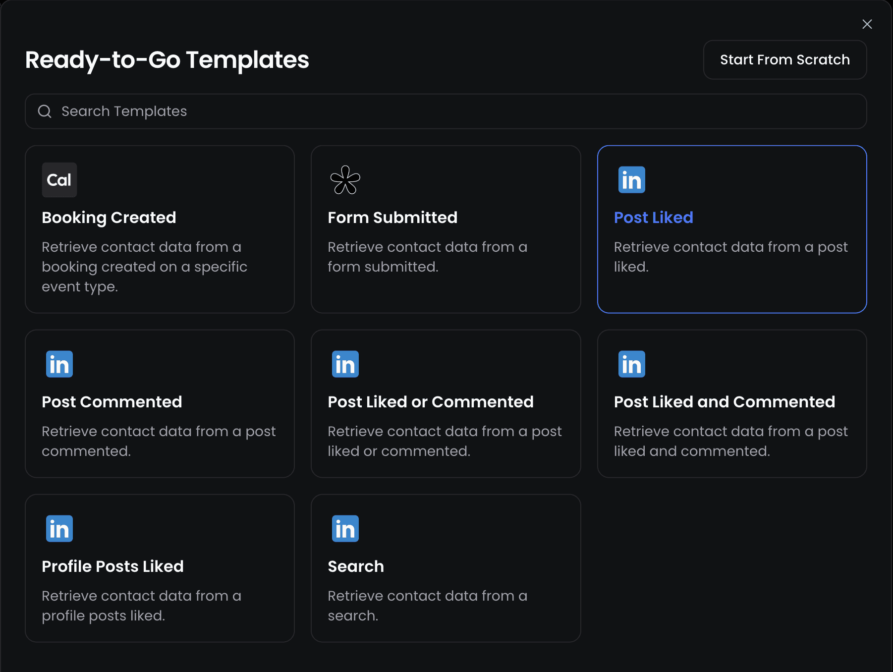 SmartLists dashboard