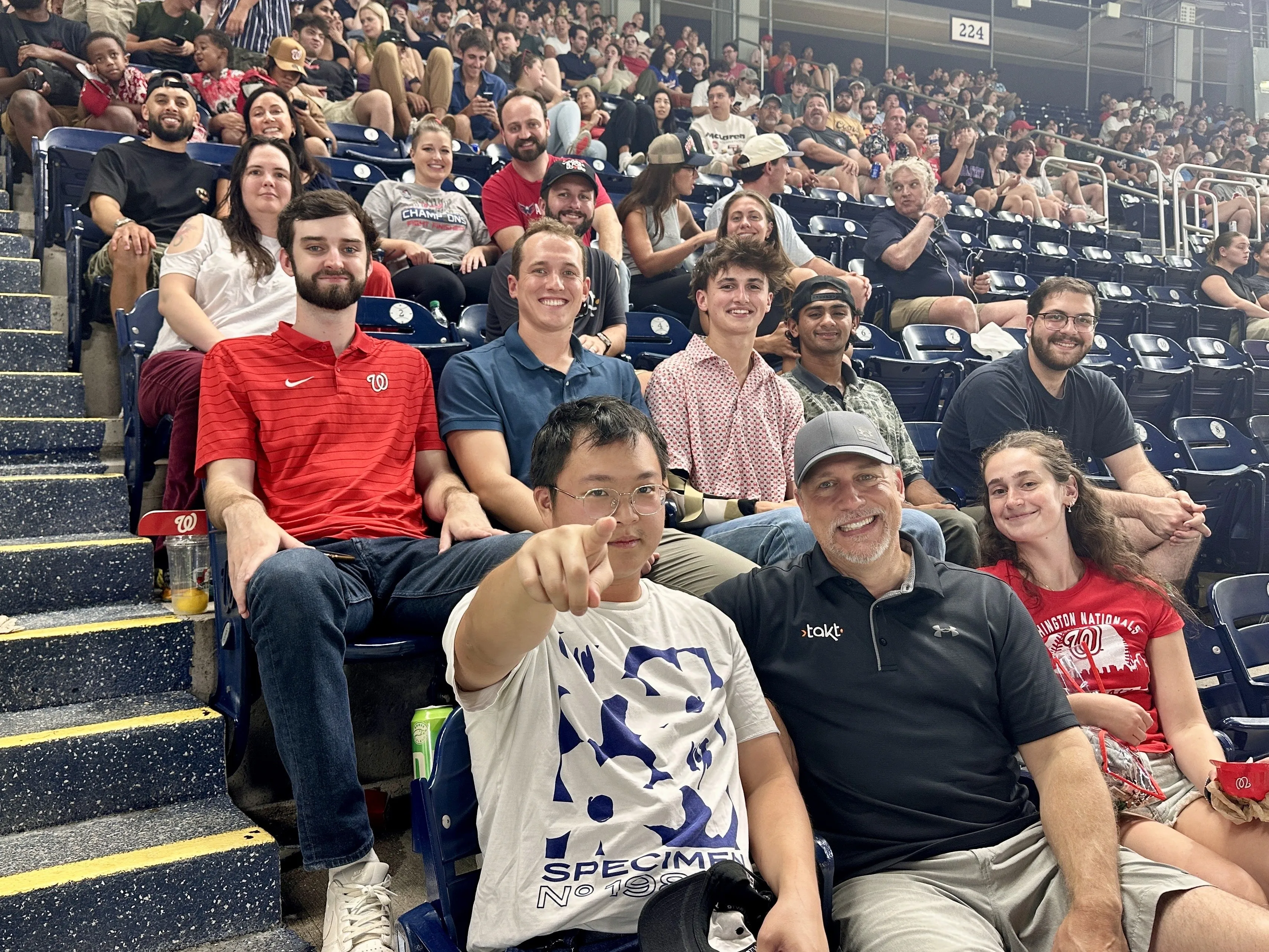 Takt team event at a baseball game