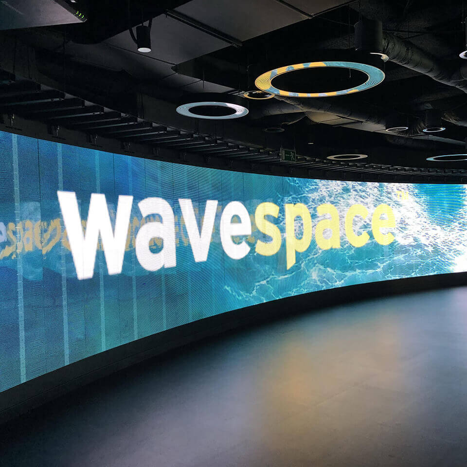 EY wavespace video wall