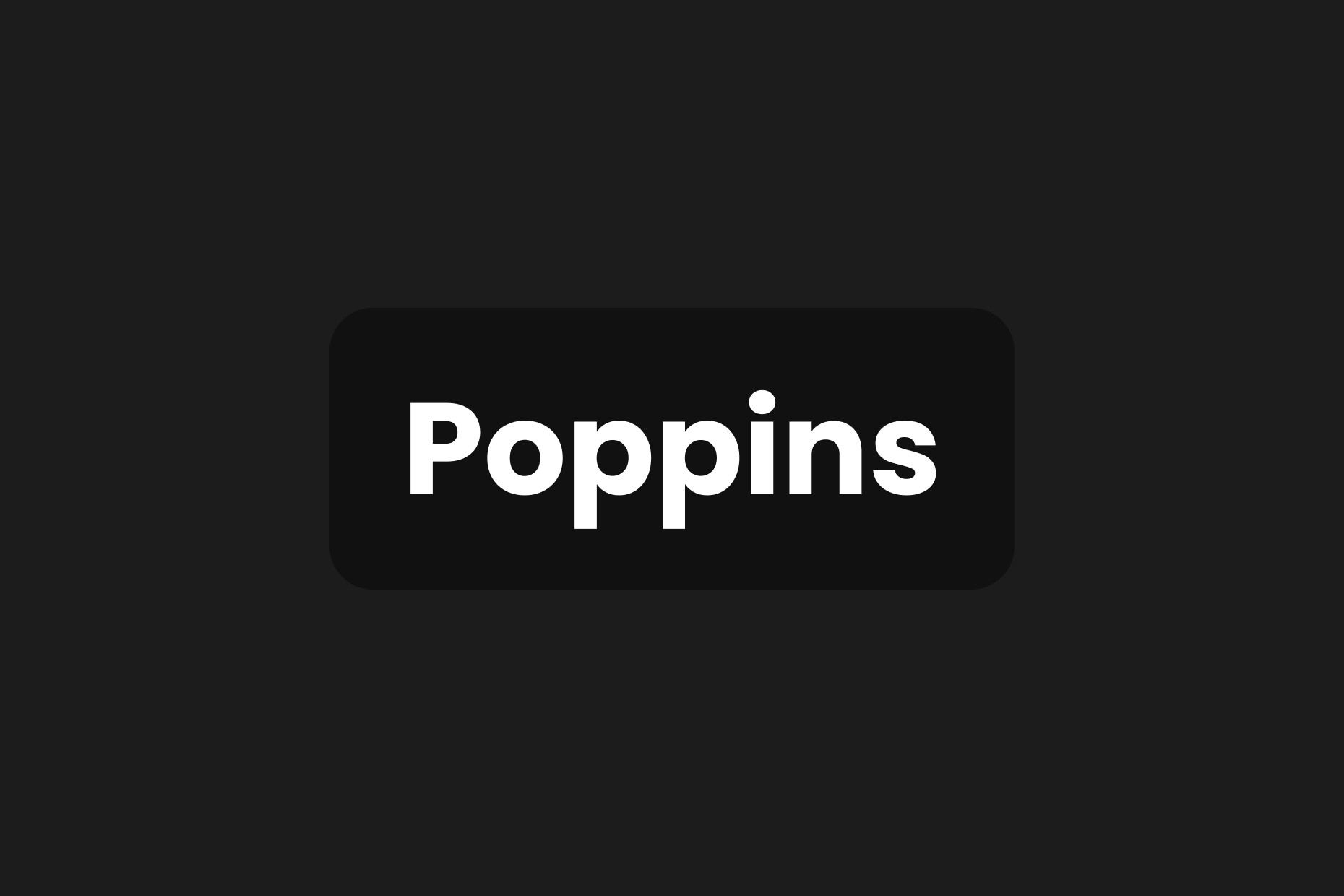 poppins framer font