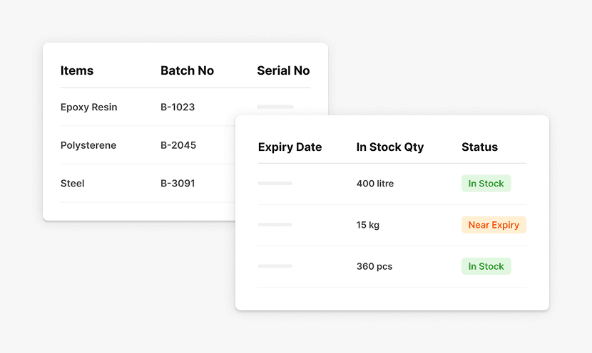 Lot & Serial Tracking