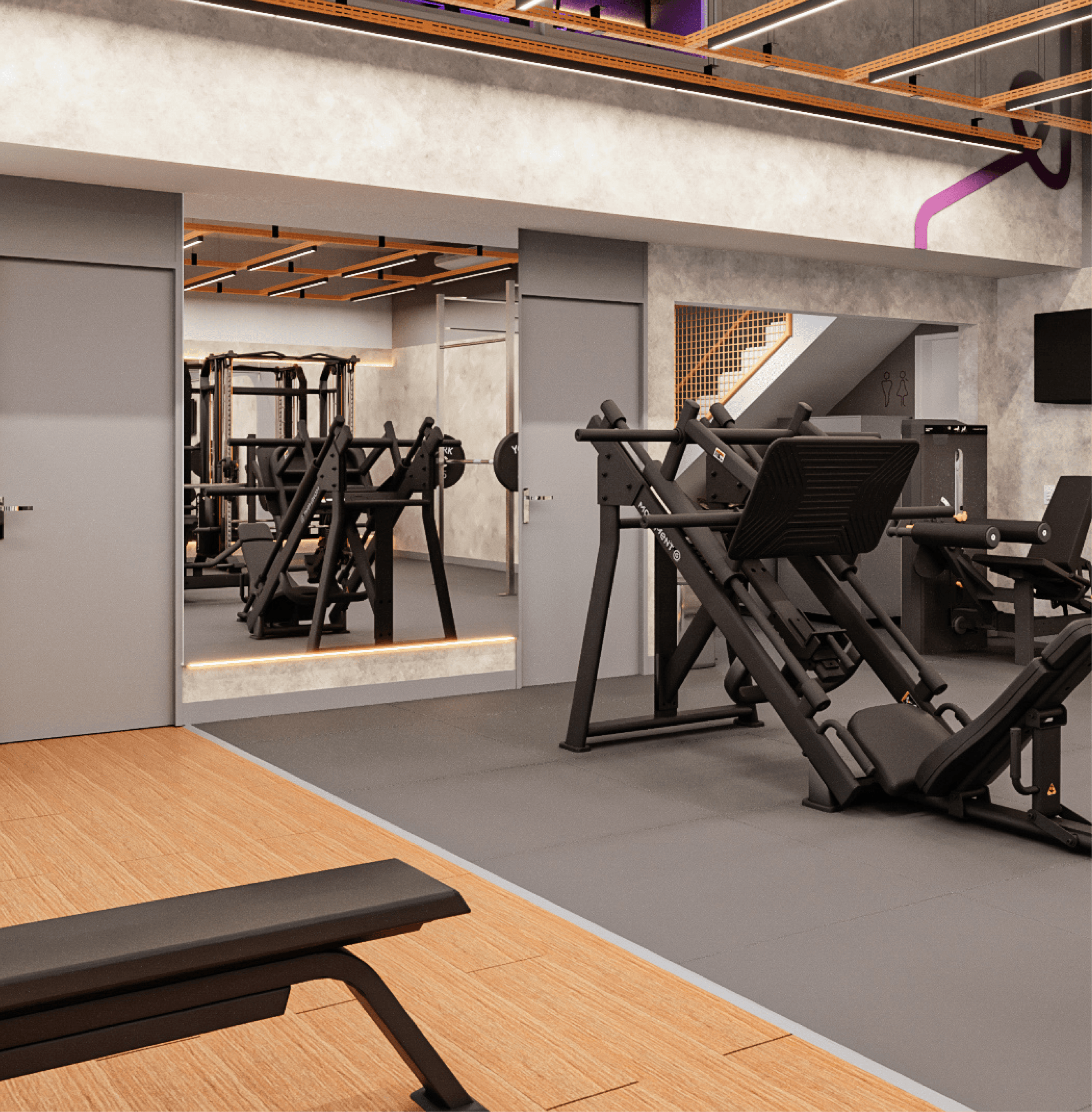 equipamentos de musculação em academia boutique