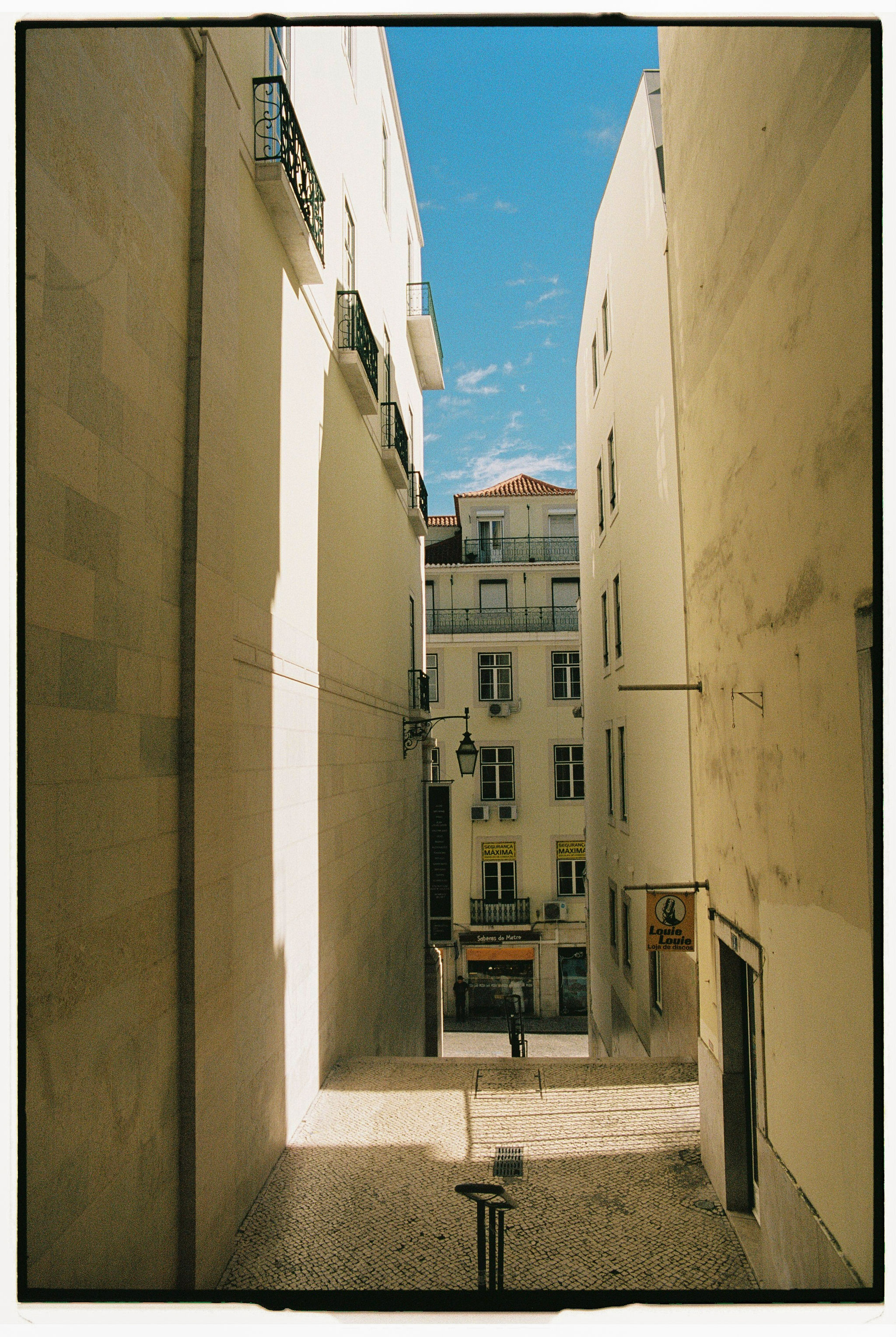 Woman with red hair covering mouth with hair